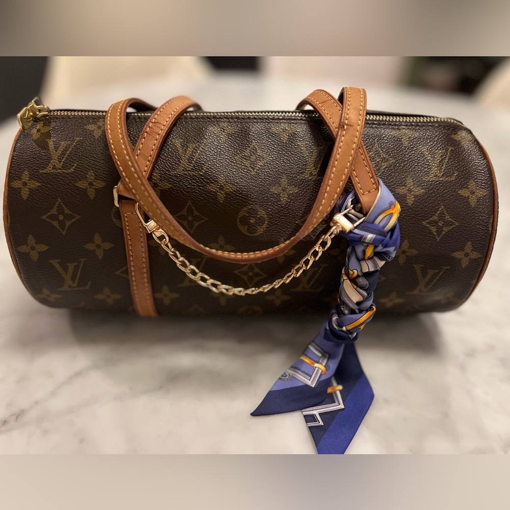 LOUIS VUITTON Monogram Canvas Papillon 30 Top Handle Bag